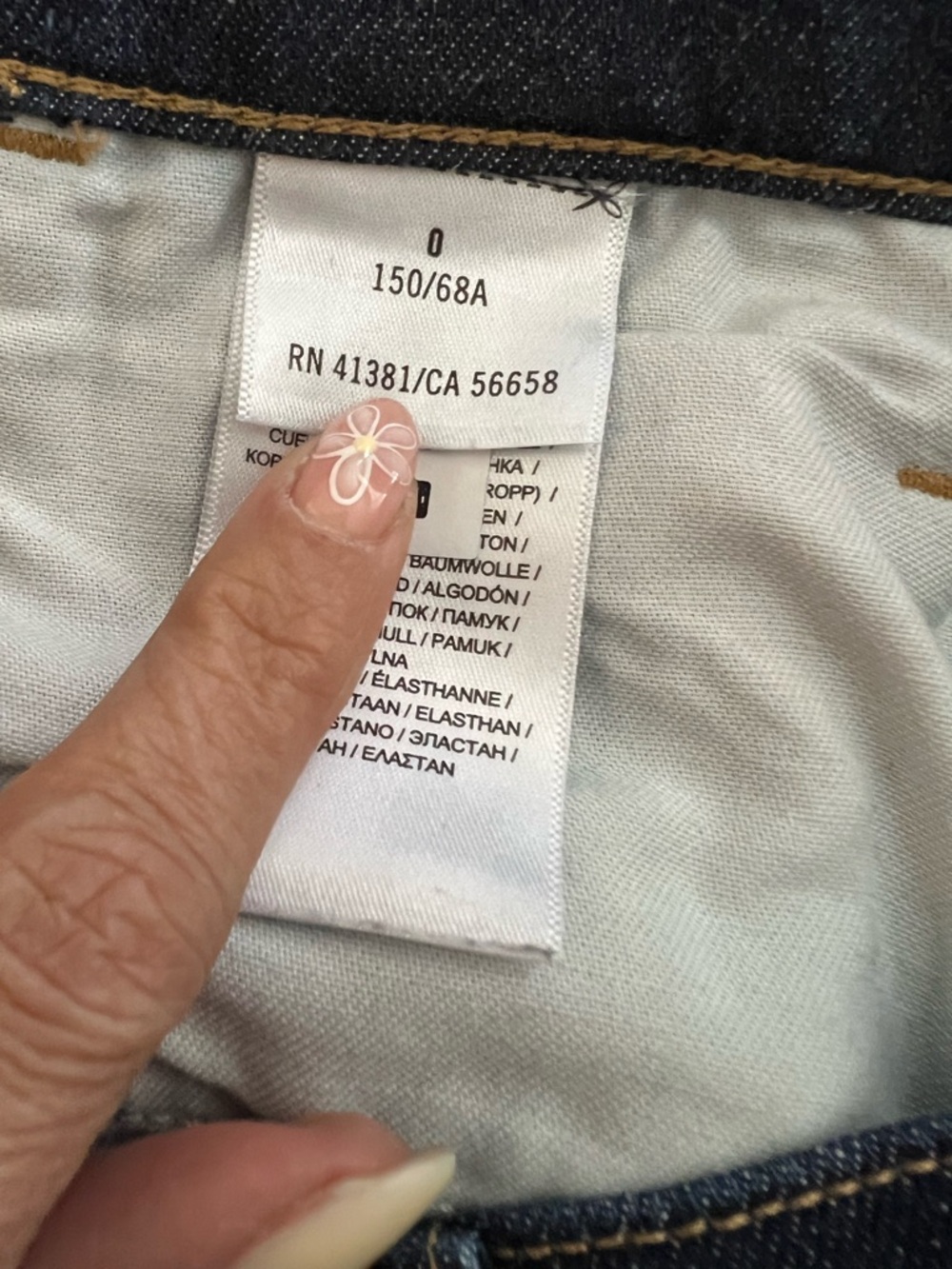 Polo Ralph Lauren High Rise Flared Jeans Dark Wash Seam Detail Size 0 XS - Picture 10 of 13